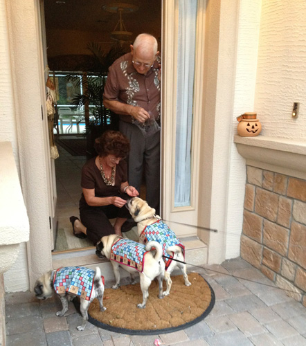 Benjamin, Henry and Luna Trick or Treating