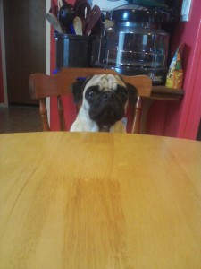 waiting for dinner