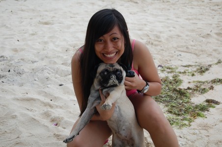 Sand mustache!