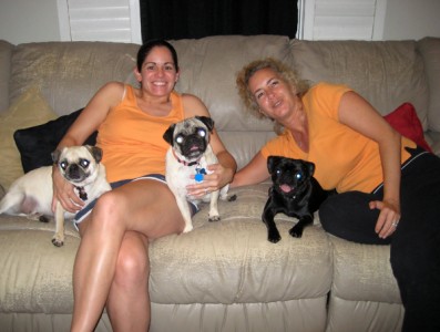 Deanna & Mel with Miley, Augie & Maxi